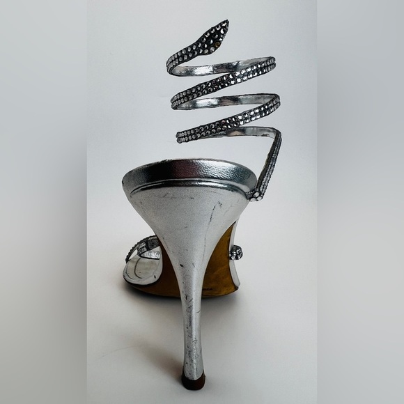 Rene Caovilla Silver crystal sandals Stiletto - Picture 6 of 16